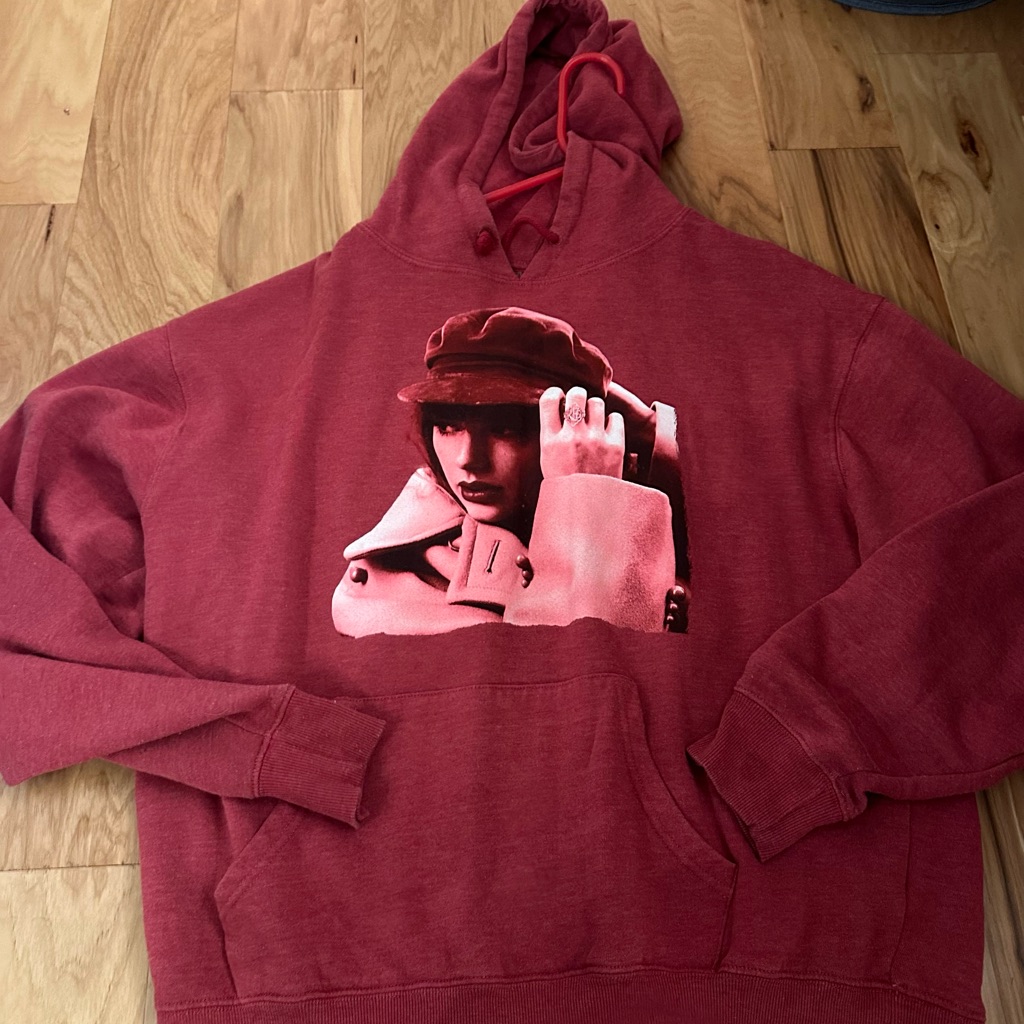Taylor Swift Official Red Hoodie All To Well Official Store Large Rare Worn Once